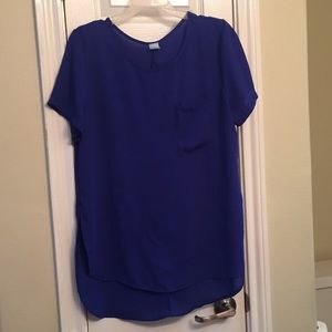 Royal Blue Blouse